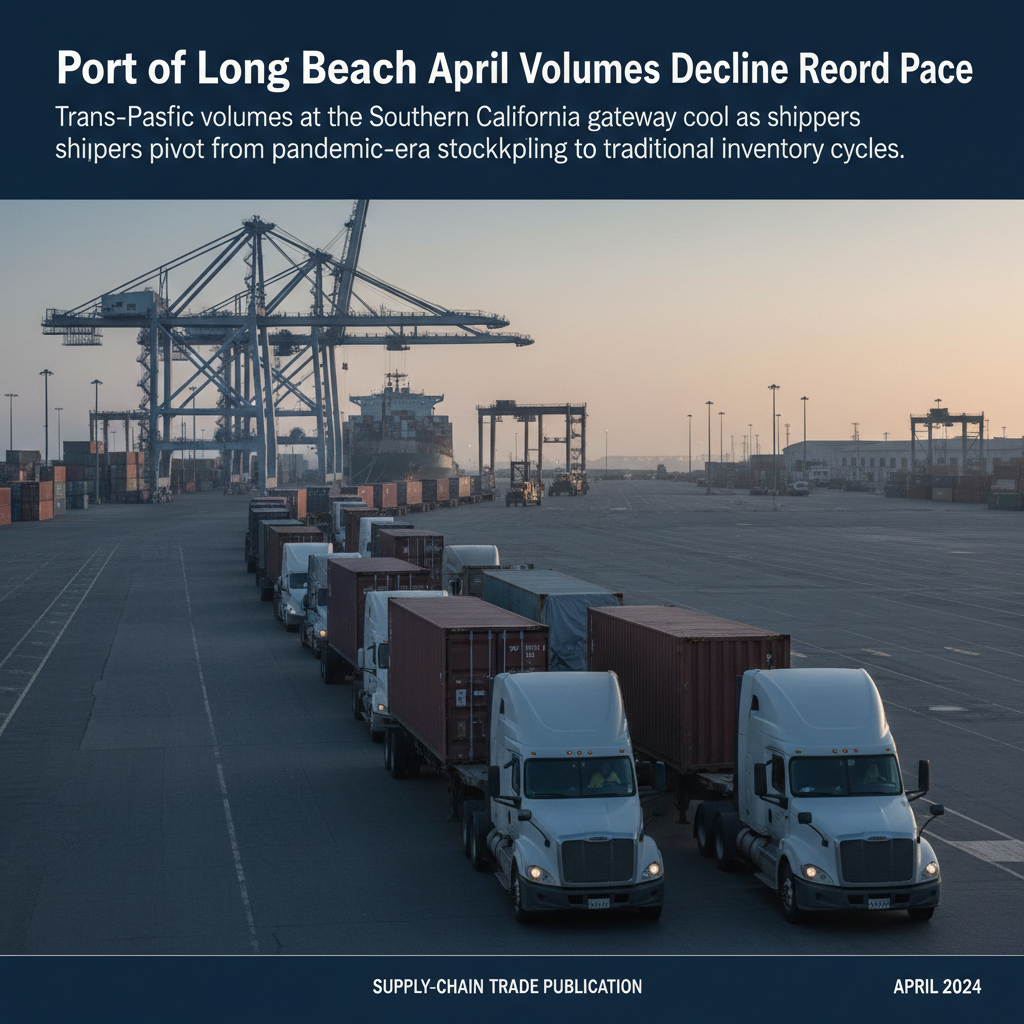 Port of Long Beach April Volumes Decline From Prior Year Record Pace