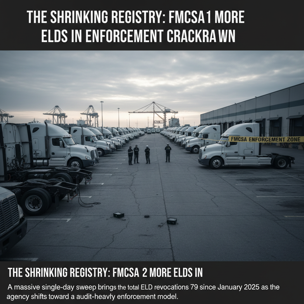 The Shrinking Registry: FMCSA Purges 12 More ELDs in Enforcement Crackdown